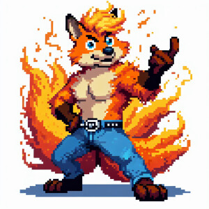 Crash bandicoot pixel art