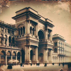 An old picture taken with a camera of the 1875 era, of the Galle...