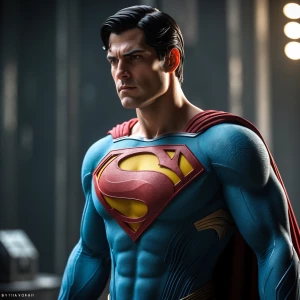 Superman in the style of Yautja's (Hunter Predator),ultra-detailed, ultra-realistic, masterpiece, HDR, 8K resolution