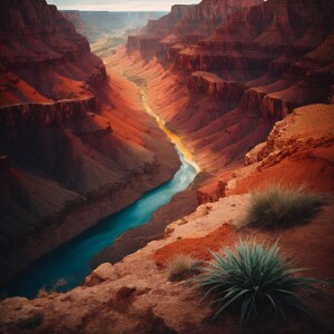 Abstract art of the Grand Canyon