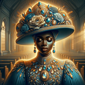Create an illustration that embodies spirituality and a deep con...