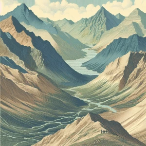Here's a landscape image interpretation of the provided topograp...