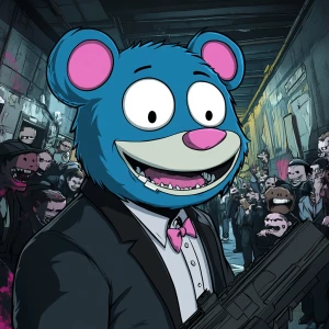 A cartoon character designed for a character selection screen in...
