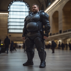 Create a brighter lit photorealistic full body portrait of Ben R...