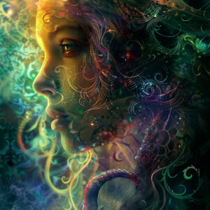 portrait of venom , mystical digital art, fantasy portrait style...