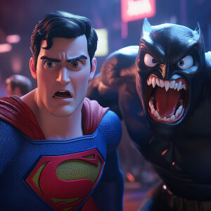 Image is a vibrant, high-resolution 3d featuring two characters...