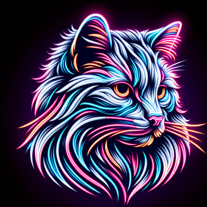 Create me beautiful profile picture. Cat in center of picture. H...