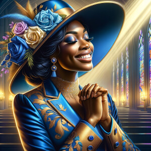 create a realistic airbrushed illustration of an African America...