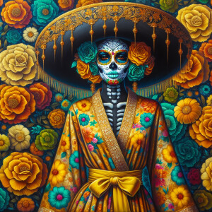 A vibrant, detailed airbrushed oil painting of an African Americ...