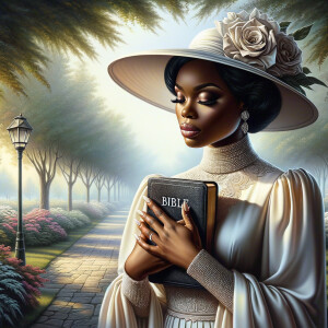 Render an airbrush oil painting of an African American woman wit...