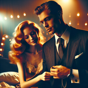 Photorealistic image of an older, Caucasian, masculine, distingu...