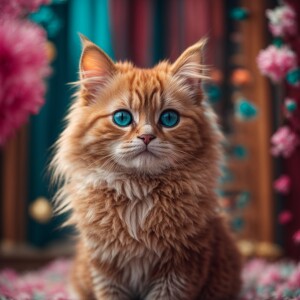 create a fluffy kitten