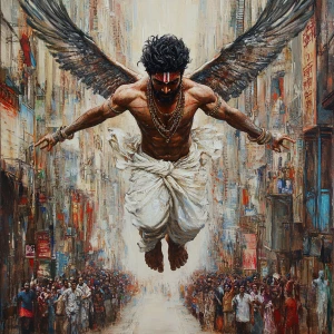 Modern day Indian Man bestowed powers of flying, Invincibility a...