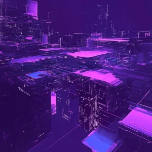 generate purple image for AI site header