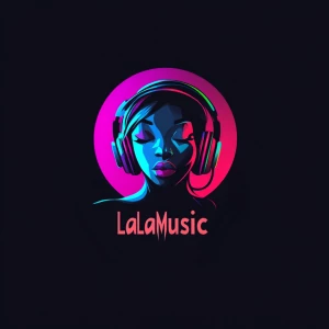 Design a logo for "LaLaMusic" an AI-powered music generation pla...