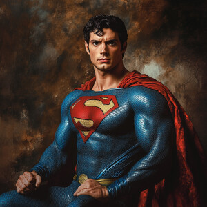 Superman  in the style of Ingres (Jean-Auguste-Dominique) 9:16