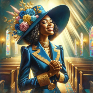 create a realistic airbrushed illustration of an African America...