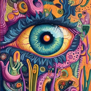 A psychedelic third eye