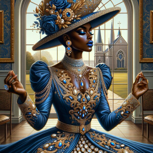 Create an illustration that embodies spirituality and a deep con...