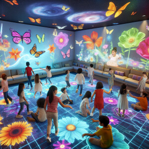 интерактивные проекции в детской комнате