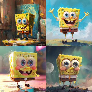 Anime Style of SpongeBob