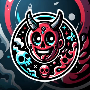 Create a logo for a  brand named "Half Dead Boyz" that features...