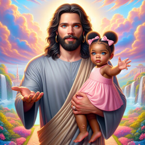 Create a 3D realistic artwork featuring the phrase 'Jesus Saves'...