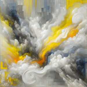 A light, textured mix of white and various shades of gray to add...