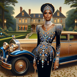 Create a vibrant, 3-D realistic illustration of an light skin, H...