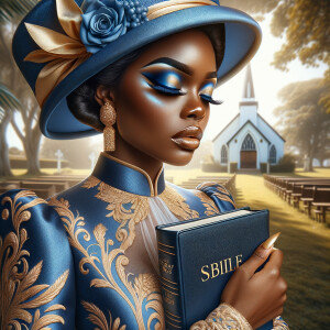 Render an airbrush oil painting of an African American woman wit...