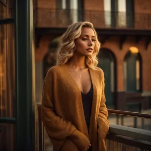 “A stunning light haired fit tall boxum Italian American woman D...