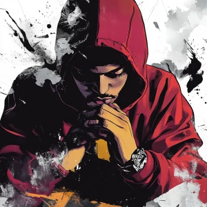 Design a rap album cover " КАРТИНА ФЕРЗЯ НА ШАХМАТНОЙ ДОСКЕ  В Ч...