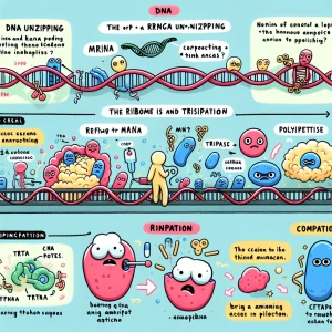 DNA unzips, RNA polymerase moves along, and mRNA is created.
mR...