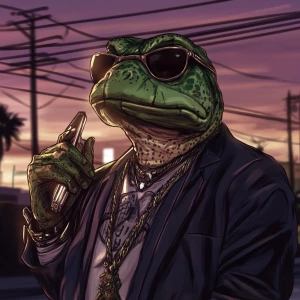 PEPE meme,, GTA style art