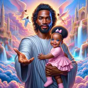 Create a 3D realistic artwork featuring the phrase 'Jesus Saves'...