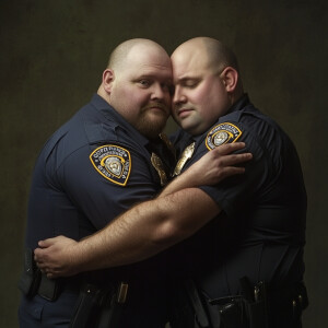 Lifesize digital photography portrait of a best buddies a fully...