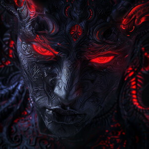 t5xxl: This digital art piece captures the essence of gothic and...