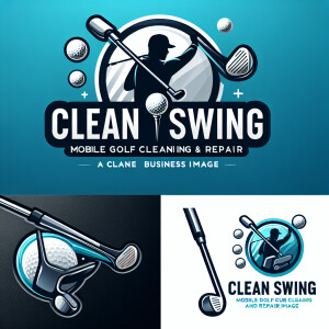 Create a professional business logo for Clean Swing Mobile Golf...
