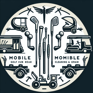 Design a simple and clean logo for 'Clean Swing Mobile Golf Club...