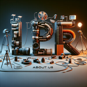 Create a dynamic stop-motion style animation where photography a...