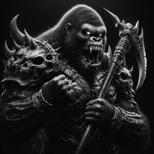 Gorilla demon warrior