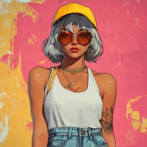 young, rebellious gta-style character. The character should have...