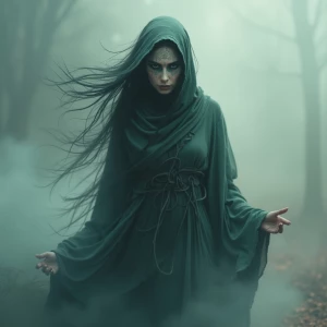 A mystically enigmatic, analog-inspired nebulous witch emerges f...