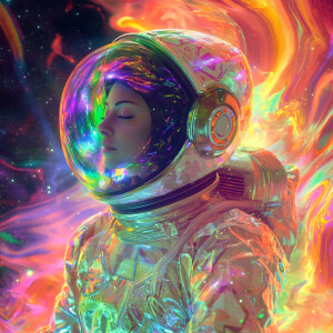 /imagine prompt: A multidimensional fractal rift appears before...