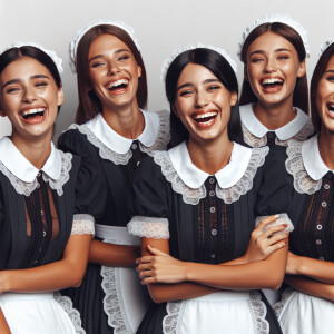 Mucamas riendo a carcajadas