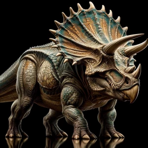 A Triceratops and T-Rex hybrid