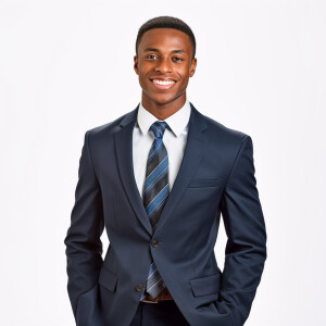 A man wearing a suit - Smiling - The Suit Color is random - The...