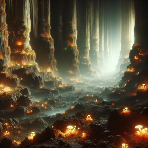 "Deep beneath the Earth's surface, a hidden world thrives in per...