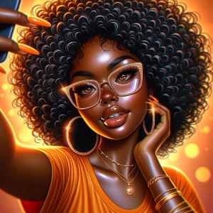 Create a glossy, whimsical cartoon illustration depicting a curv...