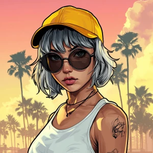 young, rebellious gta-style character. The character should have...